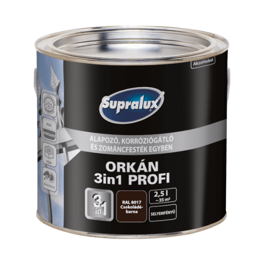SUPRALUX ORKÁN 3in1 PROFI 2,5L CSOKOLÁDÉBARNA RAL8017