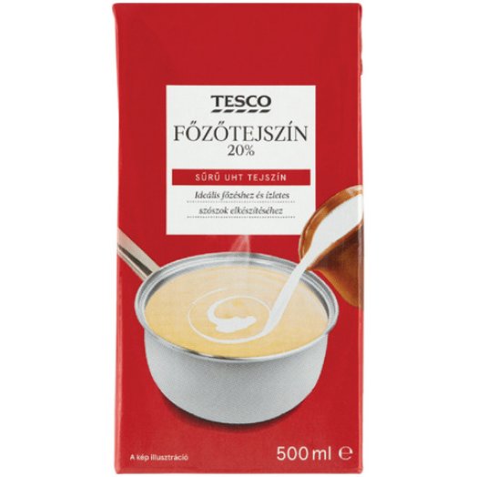 Tesco főzőtejszín