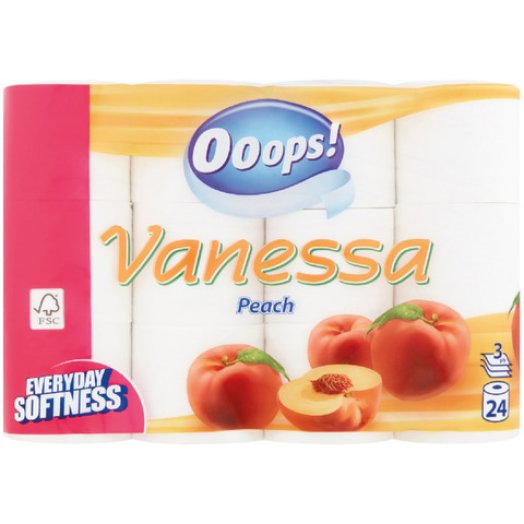 Ooops! Vanessa Peach toalettpapír