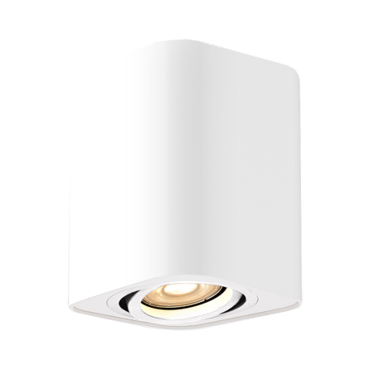 KOBALD MENNYEZETI LÁMPA GU10 1XMAX.42W IP20 LEFELÉ VILÁGÍTÓ HASÁB 9X9X10,5CM MATT FEHÉR