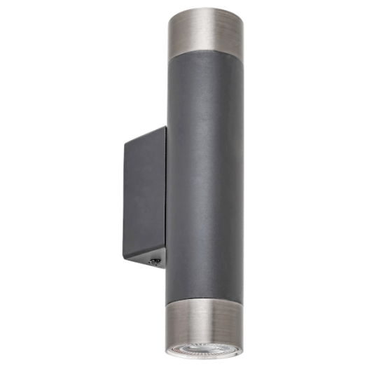ZIRCON FALI SPOTLÁMPA GU10 2XMAX.5W FEL/LE VILÁGÍTÓ IP20 5,2CM MATT FEKETE