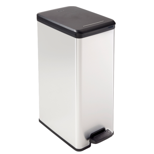 CURVER SLIM BIN PEDÁLOS SZEMETES 40L MŰANYAG SZÜRKE