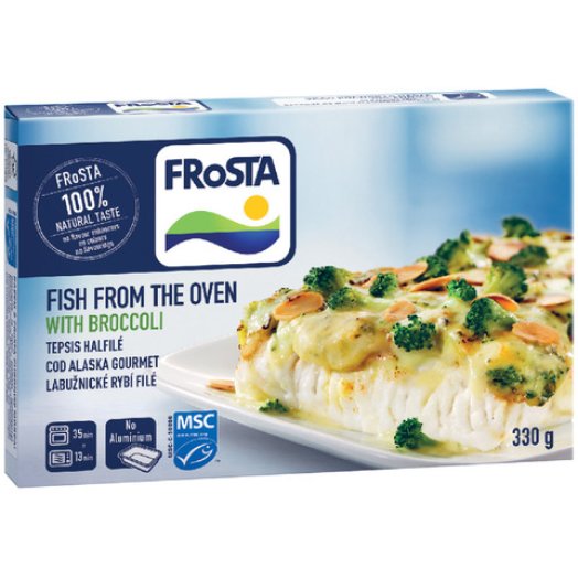 Frosta fagyasztott halfilé brokkolis szósszal vagy olasz módra