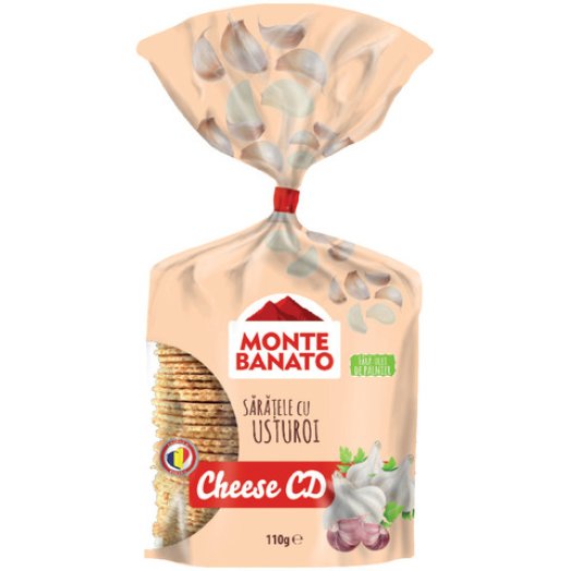 Monte Banato fokhagymás ízű sajtos tallér
