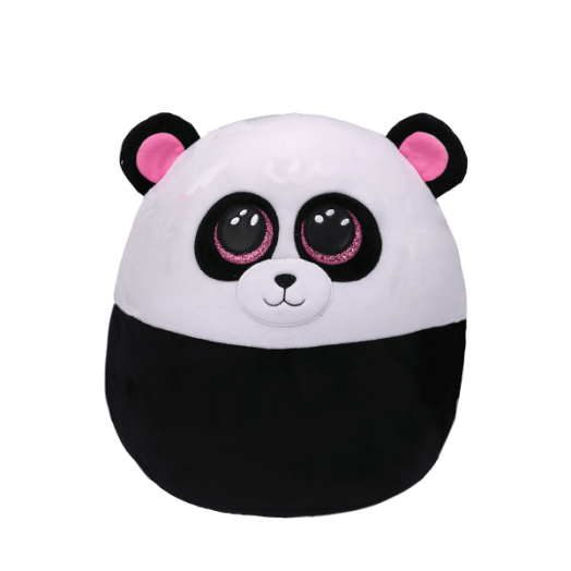 TY SQUISH-A-BOOS PÁRNA ALAKÚ PLÜSS BAMBOO PANDA 22 CM