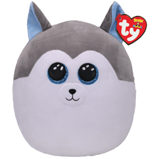 TY SQUISH-A-BOOS PÁRNA ALAKÚ PLÜSS SLUSH HUSKY 30 CM
