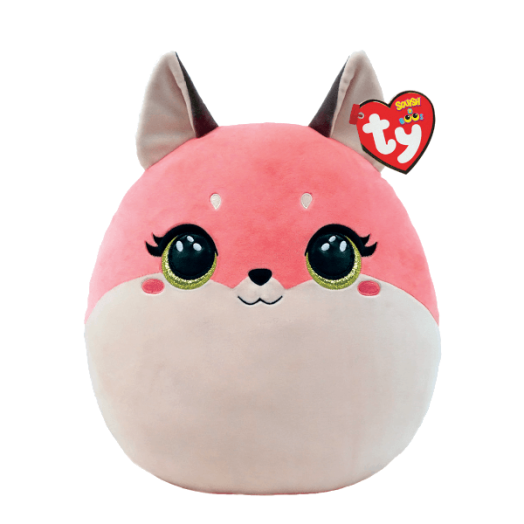 TY SQUISH-A-BOOS PÁRNA PLÜSS ROXIE RÓZSASZÍN RÓKA 30 CM