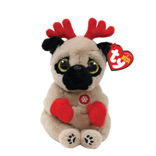 BEANIE BABIES PLÜSS FIGURA MITTENS BARNA KUTYA 15 CM
