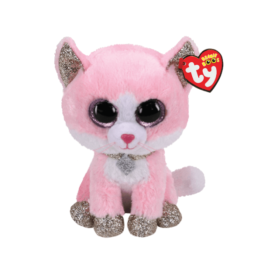 BOOS PLÜSS FIGURA FIONA, 15 CM RÓZSASZÍN MACSKA