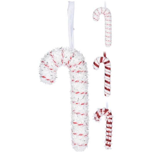 DEKOR NYALÓKA FÜGGŐ 17CM, 3 TÍPUS