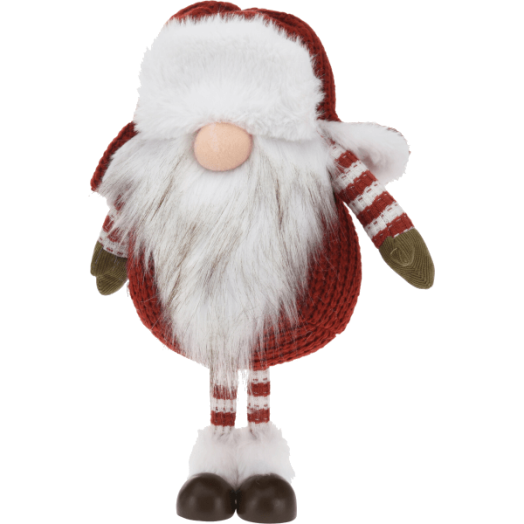 DEKOR MANÓ ÁLLÓ 32CM OROSZSAPKÁS PIROS/SZÜRKE 2 FÉLE MODELL