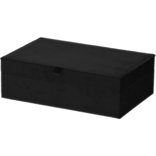 ÉKSZERES DOBOZ BÁRSONY 25×16×7CM, 2 SZÍNBEN