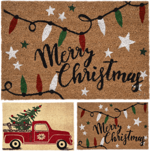 KARÁCSONYI KÓKUSZLÁBTÖRLŐ 39X59CM,2 FÉLE MODELL