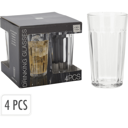 ÜVEGPOHÁR SZETT 4 DB-OS, 350 ML