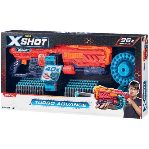 X-Shot Excel Turbo Advance szivacslövedékes játék fegyver