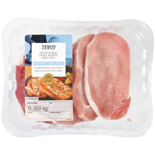 Tesco csont nélküli, szeletelt sertés karaj