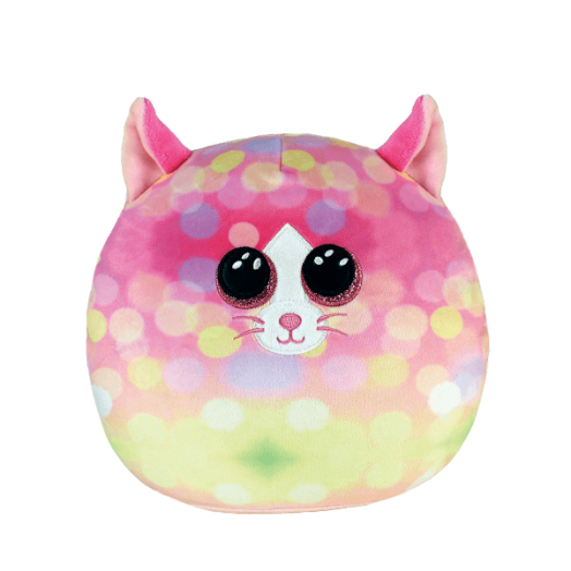 TY SQUISH-A-BOOS PÁRNA ALAKÚ PLÜSS SONNY SZÍNES MACSKA 22 CM
