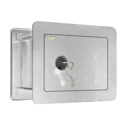 FALISZÉF 380X480X250 MM KULCSOS OFFICE I. VILÁGOS SZÜRKE MABISZ "A"