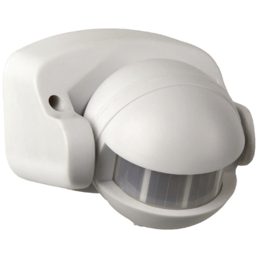 MOZGÁSÉRZÉKELŐ 180°IP44 FEKETE 12M  1200W,10MP-7PERC          (200151)