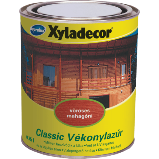 S.XYLADECOR CLASSIC VÉKONYLAZÚR     0,75L SZÍNTELEN OLDÓSZERES