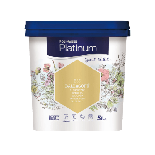 PLATINUM SZÍNES FALFESTÉK 5L BALLAGÓFŰ B35