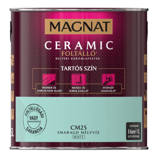 MAGNAT CERAMIC 2,5L BELTÉRI FALFESTÉK SMARAGD MÉLYVÍZ CM25