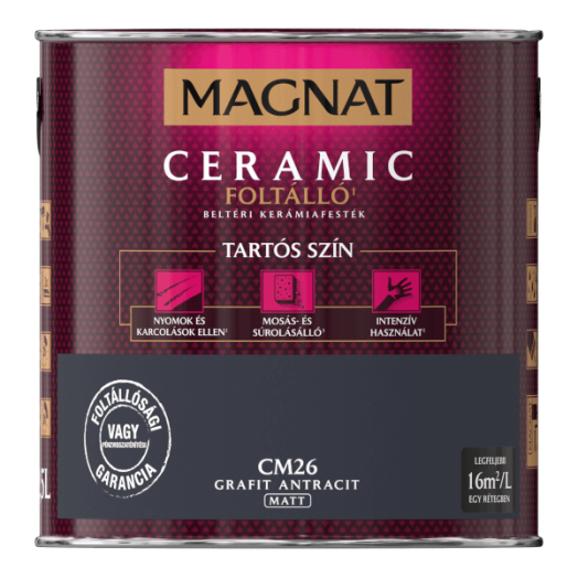 MAGNAT CERAMIC 2,5L BELTÉRI FALFESTÉK GRAFIT ANTRACIT CM26