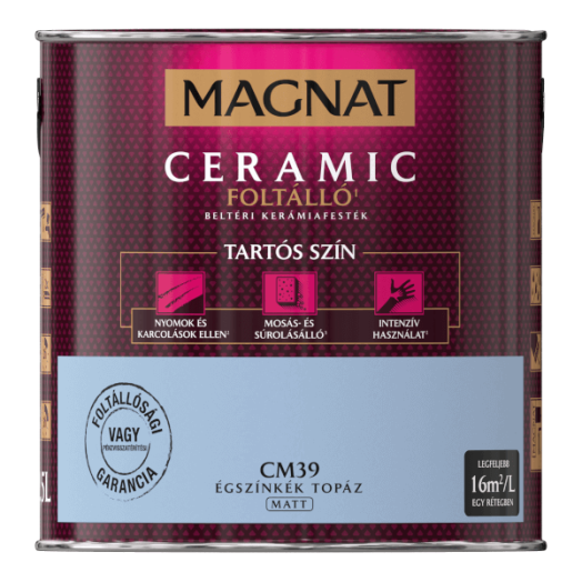 MAGNAT CERAMIC 2,5L BELTÉRI FALFESTÉK ÉGSZÍNKÉK TOPÁZ CM39