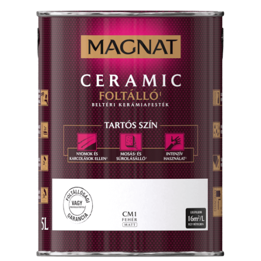 MAGNAT CERAMIC 5L BELTÉRI FALFESTÉK FEHÉR CM1