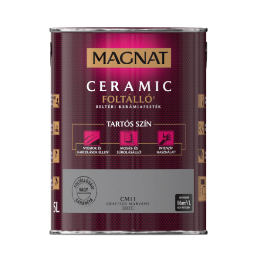 MAGNAT CERAMIC 5L BELTÉRI FALFESTÉK GRAFITOS MÁRVÁNY CM11