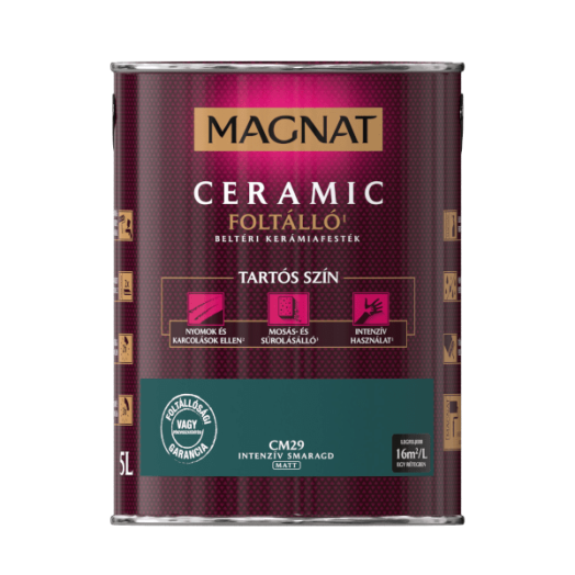 MAGNAT CERAMIC 5L BELTÉRI FALFESTÉK INTENZÍV SMARAGD CM29