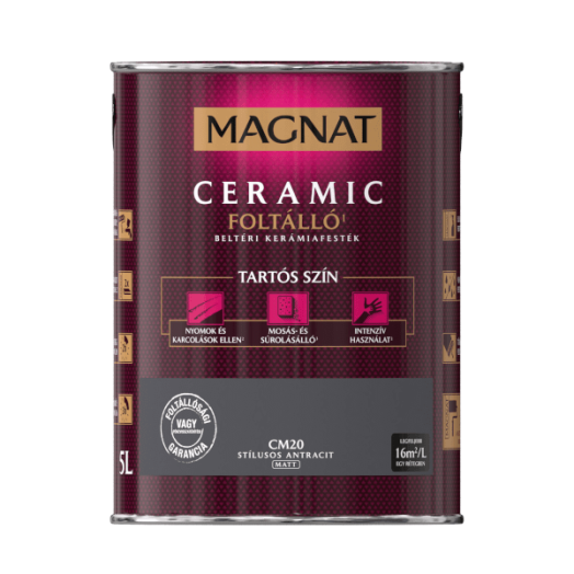 MAGNAT CERAMIC 5L BELTÉRI FALFESTÉK STÍLUSOS ANTRACIT CM20