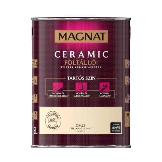 MAGNAT CERAMIC 5L BELTÉRI FALFESTÉK CSILLOGÓ KVARC CM21