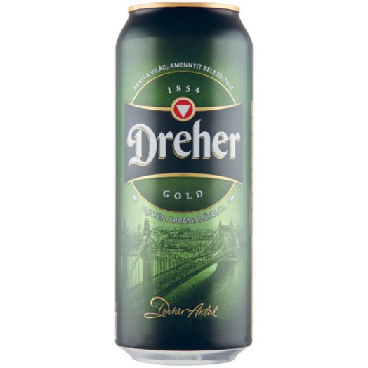 Dreher Gold dobozos világos sör