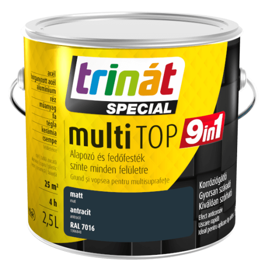 TRINÁT SPECIAL MULTITOP 9IN1 2,5L ANTRACIT 7016 VÍZESBÁZISÚ