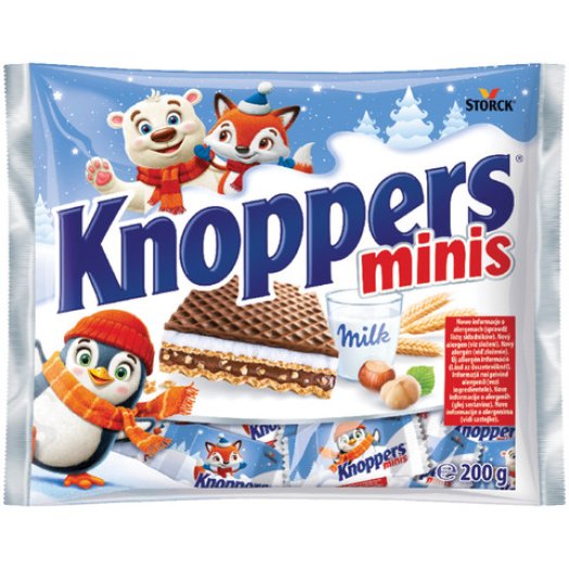 Knoppers Minis töltött ostya multipack