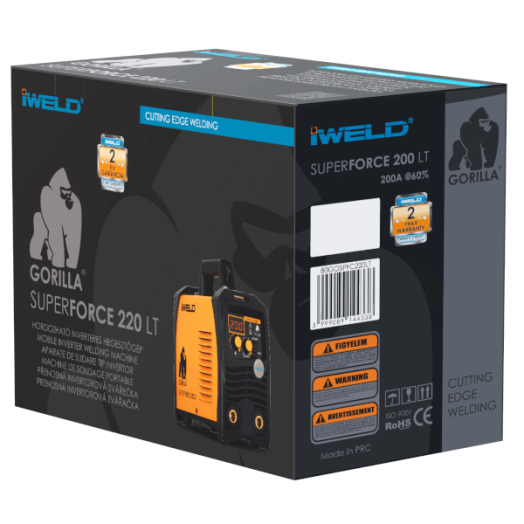 INVERTERES HEGESZTŐ 20-200 A MMA GORILLA SUPERFORCE 220 LT