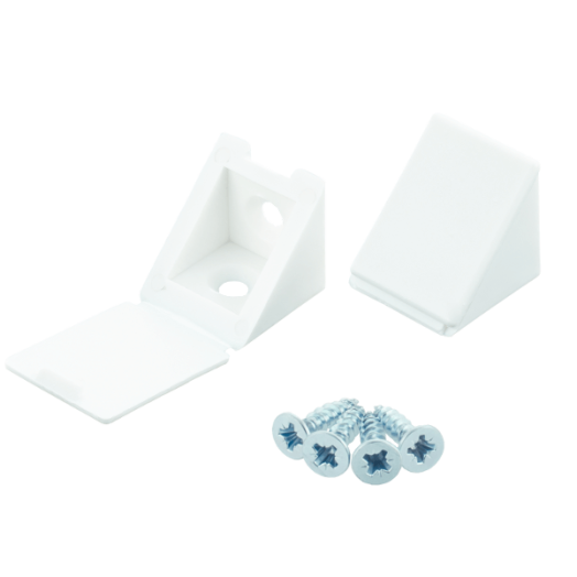 SAROKRÖGZÍTŐ 35X25X25X25MM MŰANYAG, FEHÉR