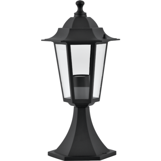 KÜLTÉRI ÁLLÓLÁMPA E27 60W IP44 39CM FEKETE