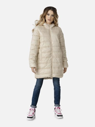 hooded polyfilled jacket