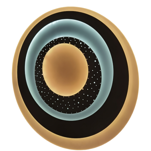 LEILA2 LED MENNYEZETI LÁMPA 80W (40+40) 5190LM IP20 RF TÁVIRÁNYÍTÓVAL 50CM