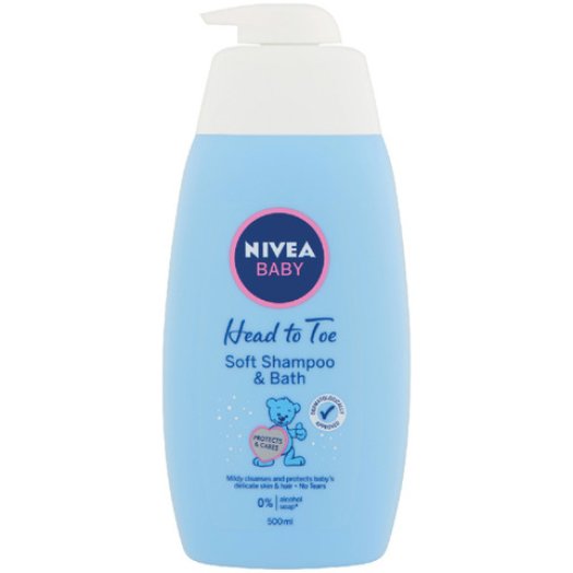 NIVEA Baby gyengéd babasampon és fürdető