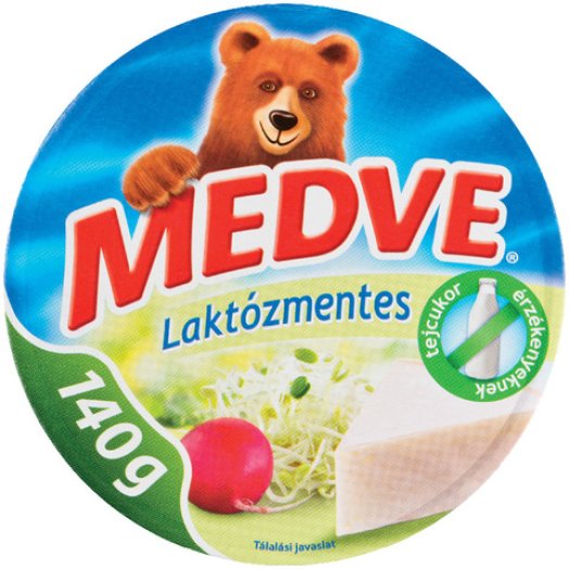 Medve laktózmentes kördobozos sajt