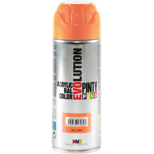 PINTY PLUS EVOLUTION AKRIL SPRAY 200ML RAL 2004 NARANCSSÁRGA