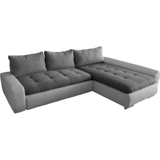 ADRIA SAROKÜLŐGARNITÚRA SZÜRKE, 80X278X188CM