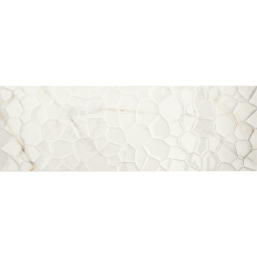 E-TILE TREVI GLOSS DEKORCSEMPE 30X90CM 1,08M2/CSOMAG FEHÉR FÉNYES
