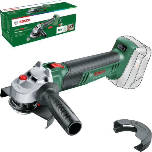 BOSCH AKKUS SAROKCSISZOLÓ 18V-75 125MM UNIVERSALGRIND AKKU ÉS TÖLTŐ NÉLKÜL