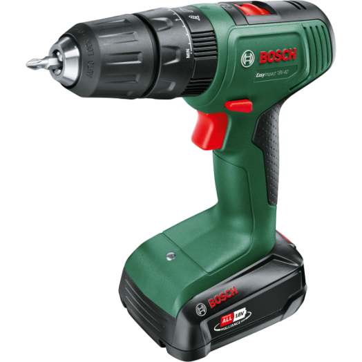 BOSCH AKKUS ÜTFEFÚRÓ/CSAVAROZÓ 18V-40 EASY IMPACT KOFFERREL ÉS 2 AKKUVAL