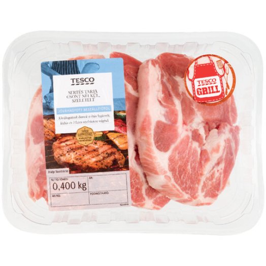 Tesco csont nélküli, szeletelt sertéstarja