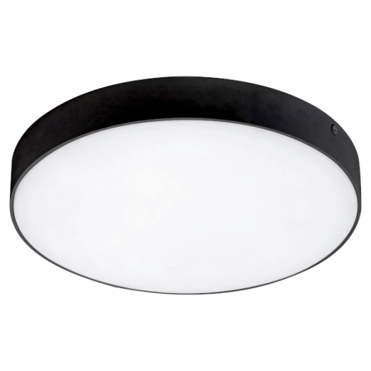 TARTU, KÜLTÉRI MENNYEZETI LÁMPA, LED 18W, FEKETE, KEREK